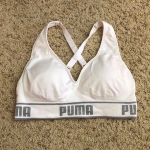 Puma Women’s Seamless Sports Bra Small White